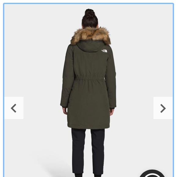 NWT North Face Women’s Arctic Parka Khaki Small - Picture 7 of 7